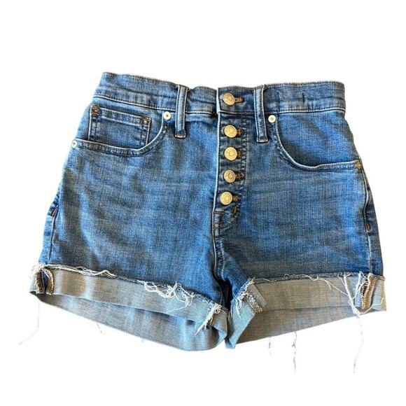 Madewell Pants - MADEWELL High Rise Denim Shorts Women size 23